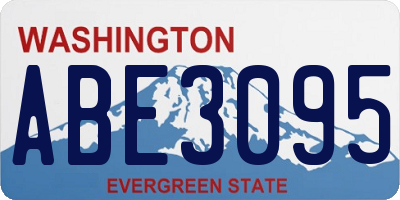 WA license plate ABE3095