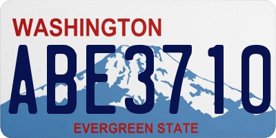 WA license plate ABE3710