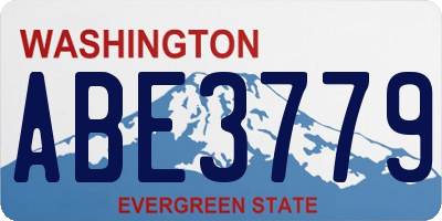 WA license plate ABE3779