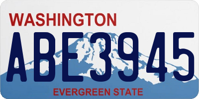 WA license plate ABE3945