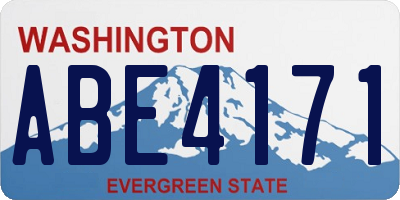 WA license plate ABE4171