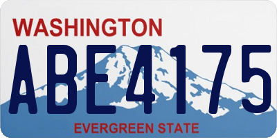 WA license plate ABE4175