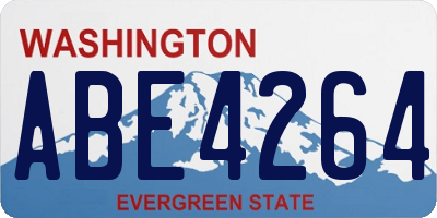 WA license plate ABE4264