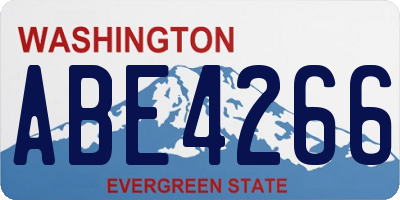 WA license plate ABE4266