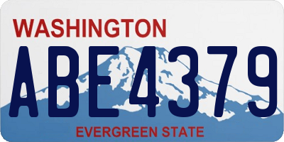 WA license plate ABE4379