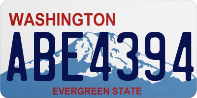 WA license plate ABE4394