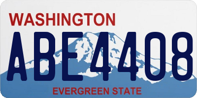WA license plate ABE4408