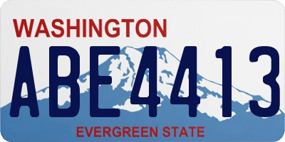 WA license plate ABE4413