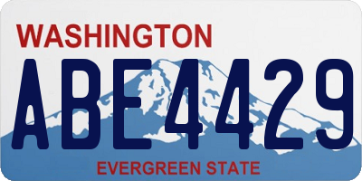 WA license plate ABE4429