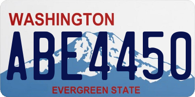 WA license plate ABE4450