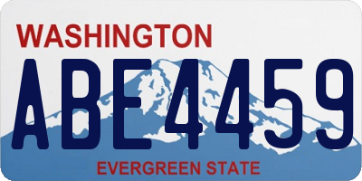 WA license plate ABE4459