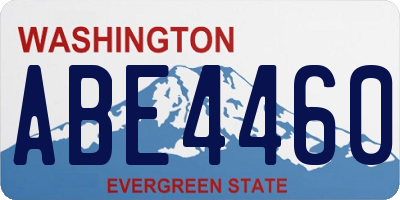WA license plate ABE4460