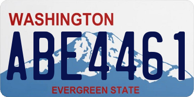 WA license plate ABE4461
