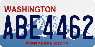 WA license plate ABE4462
