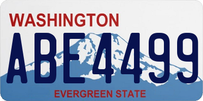WA license plate ABE4499