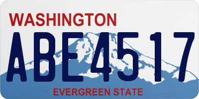 WA license plate ABE4517