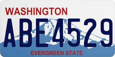 WA license plate ABE4529