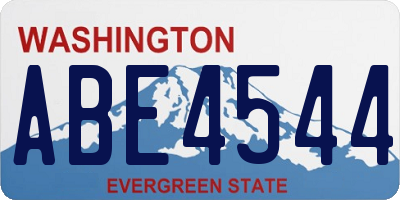WA license plate ABE4544