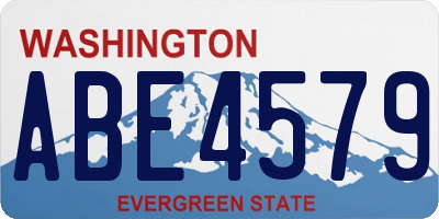 WA license plate ABE4579