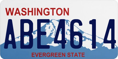 WA license plate ABE4614