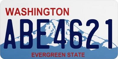 WA license plate ABE4621