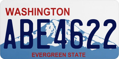 WA license plate ABE4622