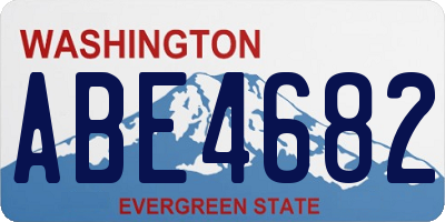 WA license plate ABE4682
