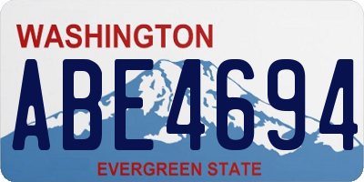 WA license plate ABE4694