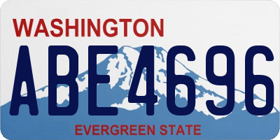 WA license plate ABE4696