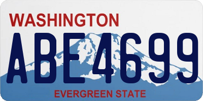 WA license plate ABE4699