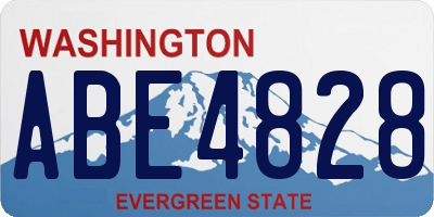 WA license plate ABE4828
