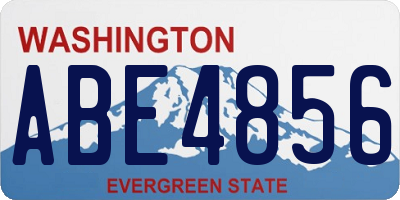 WA license plate ABE4856