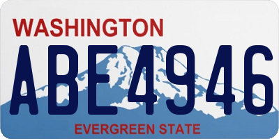 WA license plate ABE4946