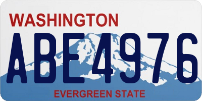 WA license plate ABE4976