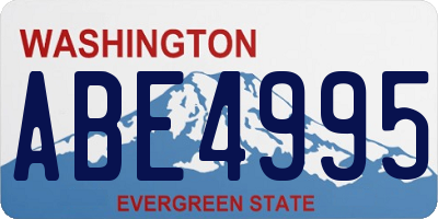 WA license plate ABE4995