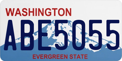 WA license plate ABE5055