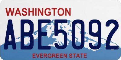 WA license plate ABE5092