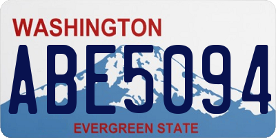 WA license plate ABE5094