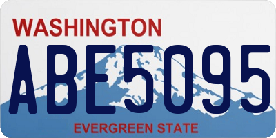 WA license plate ABE5095