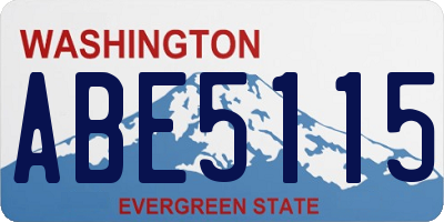 WA license plate ABE5115