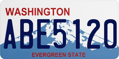 WA license plate ABE5120