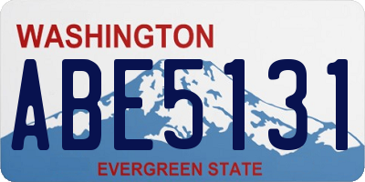 WA license plate ABE5131