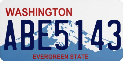 WA license plate ABE5143
