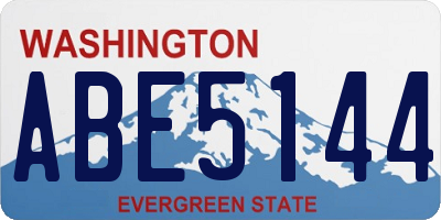WA license plate ABE5144