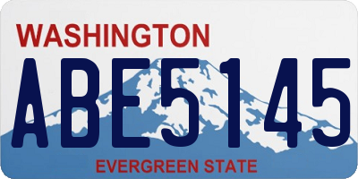 WA license plate ABE5145