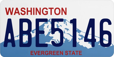 WA license plate ABE5146
