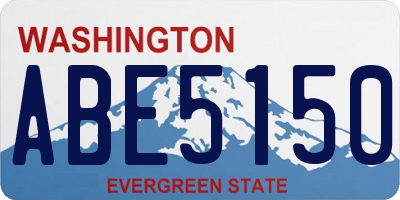 WA license plate ABE5150