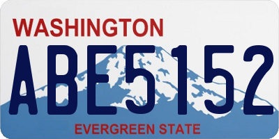 WA license plate ABE5152