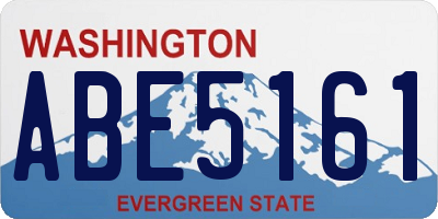 WA license plate ABE5161