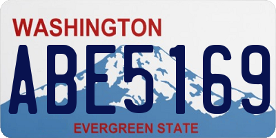 WA license plate ABE5169